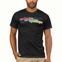1957年のChevy Bel Airの変換可能でクラシックな車