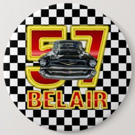 1957年のChevy Bel Airボタン 缶バッジ
