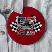 1957年のChevy Bel Airボタン 缶バッジ (インサイチュ)