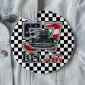 1957年のChevy Bel Airボタン 缶バッジ (インサイチュ)