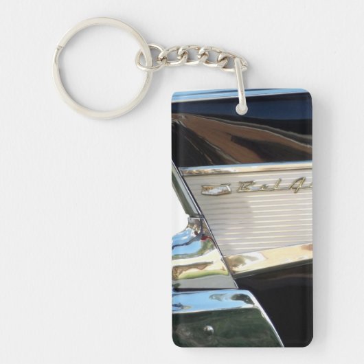 1957年のChevy Bel Air -テールフィン- Keychain キーホルダー (正面)