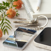 1957年のChevy Bel Air -テールフィン- Keychain キーホルダー (正面右)