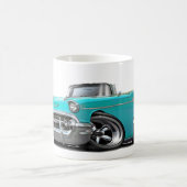 1957年のChevy Belairのターコイズのコンバーチブルは改造しました コーヒーマグカップ (中央)