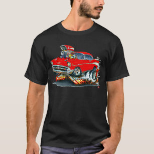 1957年のChevy Belairの赤車 Tシャツ