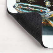 1957年のChevy Belairの黒い車 マウスパッド (コーナー)