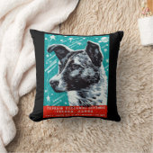 1957年のLaika宇宙犬 クッション (ブランケット)