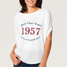 1957年は最高！60歳の誕生日おめでとうTシャツ