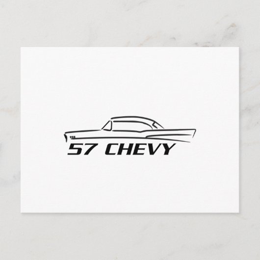 1957年シボレー ハードトップ タイプ ポストカード (正面)