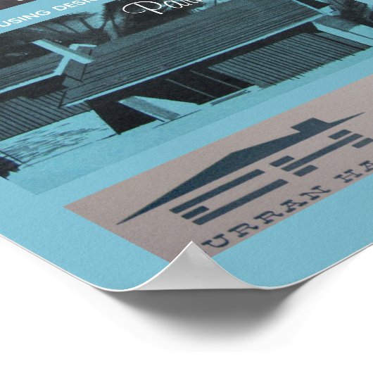 1957年デザイン賞受賞中世紀ハモダンウス ポスター (角)