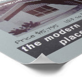 1957年デザイン賞受賞中世紀ハモダンウス ポスター (角)