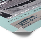 1957年デザイン賞受賞中世紀ハモダンウス ポスター (角)