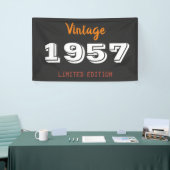 1957年ヴィンテージ限定版バナー - レトロ69周年 横断幕 (トレードショー)