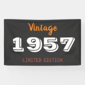 1957年ヴィンテージ限定版バナー - レトロ69周年 横断幕 (横)