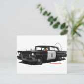 1957年水銀モンテレハイウェイパトロールカー ポストカード (スタンド正面)