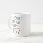 1957年生まれ70歳女性おばあちゃん コーヒーマグカップ (正面左)