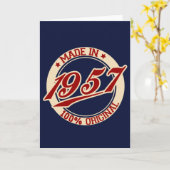 1957年製 カード (黄色い花)