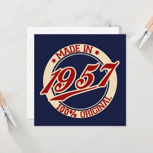 1957年製 カード (正面/裏面インサイチュ)