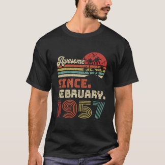 1957年2月以来66年経過 66歳 Tシャツ
