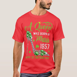 1957年3月66日誕生日ハッピーセントパトリックの日Sh Tシャツ
