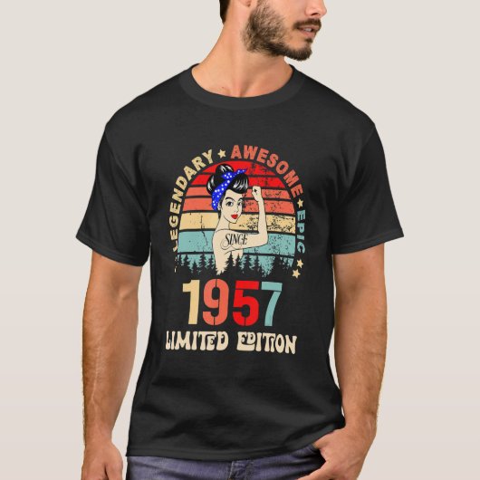 1957年65誕生日65歳 Tシャツ (正面)