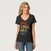 1957年7月65誕生日65歳から叙事詩 Tシャツ (正面フル)