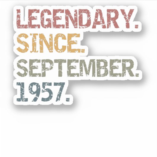 1957年9月以来の伝説 シール (正面)