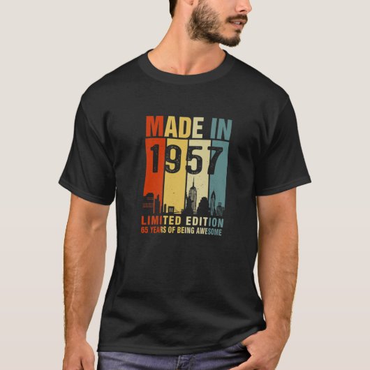 1957年、65年に制作され、畏敬の念を持つ Tシャツ (正面)