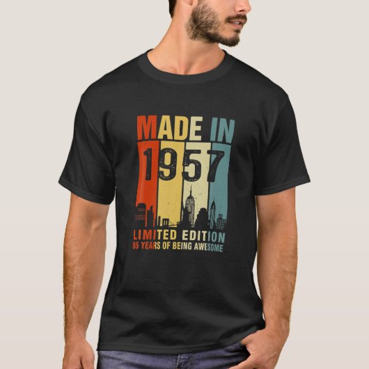 1957年、65年に制作され、畏敬の念を持つ Tシャツ (正面)