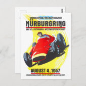 1957年NURBURGRINGグランプリ・ヴィンテージ・レース ポストカード (正面/裏面)