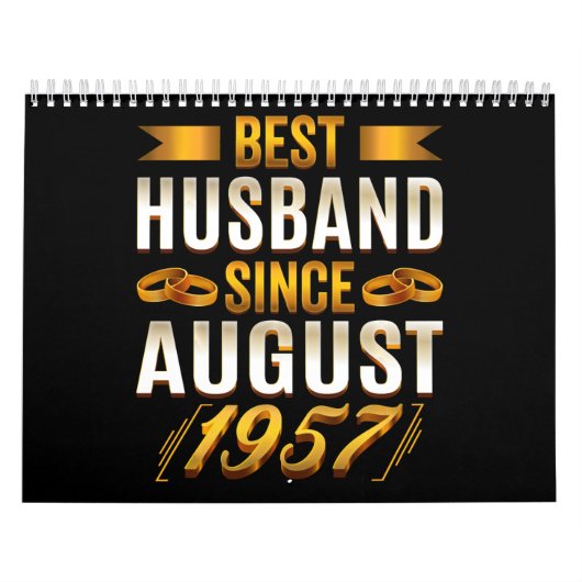 1957最高の年からかわいい威厳がある結婚記念日 カレンダー (カバー)