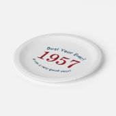 1957最高の年生誕60年パーティー祝! ペーパープレート (アングル)