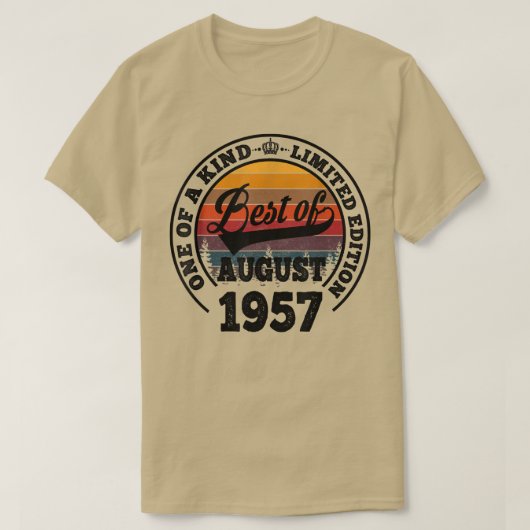 1957最高の年65年の65誕生日ギフトの65年 Tシャツ (デザイン正面)