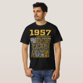 1957最高の生まれ Facts for Mens, Womens, Bday Gif Tシャツ (正面フル)