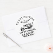 1957生まれ年のヴィンテージ誕生日 ラウンドシール (封筒)