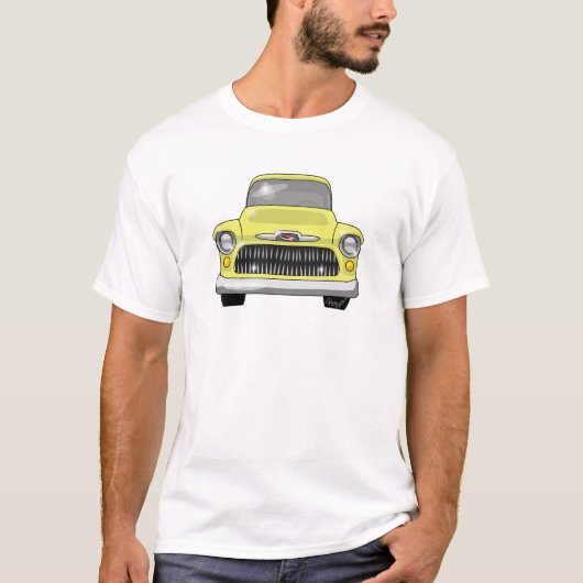 1957黄色いChevyの積み込み Tシャツ (正面)
