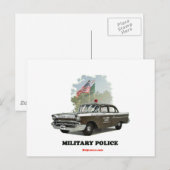 1957_シボレー_軍隊_Police ポストカード (正面/裏面)