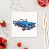 1957 Chevrolet Bel Air 2ドアコンバーチブル スタンダードカクテルナプキン (インサイチュ)