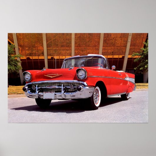 1957 Chevrolet Bel-Air Convertible ポスター (正面)