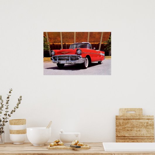 1957 Chevrolet Bel-Air Convertible ポスター (キッチン)