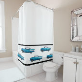 1957 Chevy Chevrolet Belエアクラシック自動車 シャワーカーテン (インサイチュ)