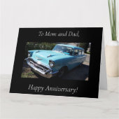 1957 Chevy Parents Anniversary Card カード (正面)