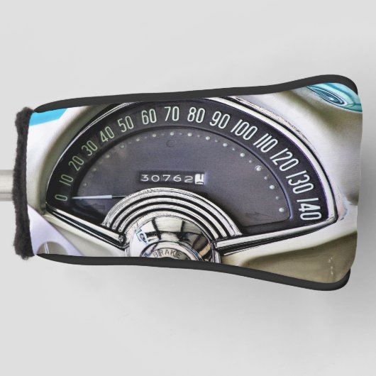 1957 Classic Sports Car Speedometer ゴルフヘッドカバー (正面)