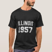 1957 Illinois Year State Tourist Memories Tシャツ (正面)