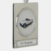 1957 Thunderbirdバナーオーナメント シルバープレートバナーオーナメント (右)