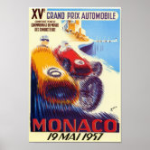 1957⁄モナコグランプリGRAND PRIX MONACOポスター | アトリエ 1957年