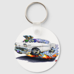 1958インパラホワイトカー キーホルダー