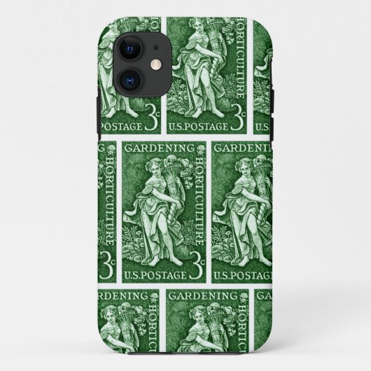 1958ガーデニング+園芸用スタンプ Case-Mate iPhoneケース (裏面)