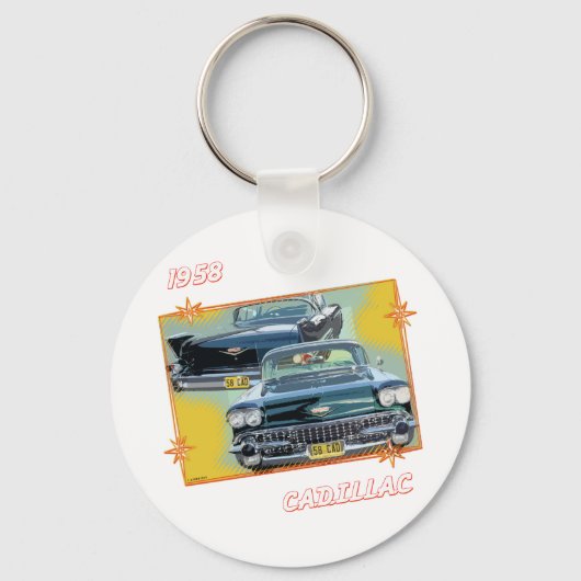 1958キャデラック3 キーホルダー (正面)