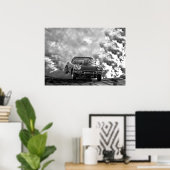 1958コルベットが燃え尽きる ポスター (ホームオフィス)