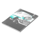 1958シェヴィイインパラブライトブルークラシック車 ノートパッド (回転)